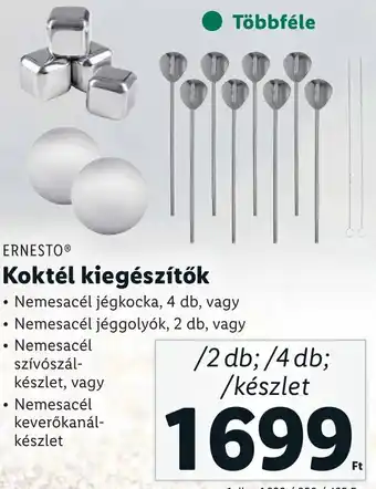 Lidl ERNESTO Koktél kiegészítők 1db ajánlat