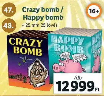 Lidl Crazy bomb/ Happy bomb 25 mm 25 lövés ajánlat