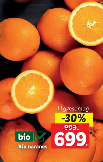 Lidl Bio narancs 1kg ajánlat