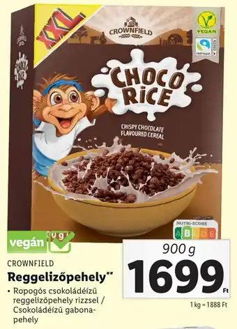 Lidl CROWNFIELD Reggelizőpehely 900g ajánlat