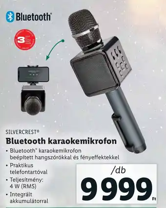Lidl SILVERCREST Bluetooth karaokemikrofon ajánlat