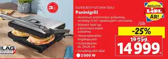 Lidl SILVERCREST KITCHEN TOOLS Paninigrill ajánlat