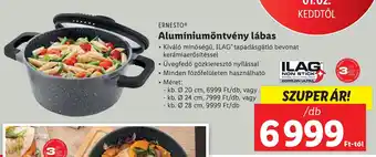 Lidl ERNESTO Alumíniumöntvény lábas ajánlat