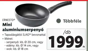 Lidl ERNESTO Mini alumíniumserpenyő ajánlat