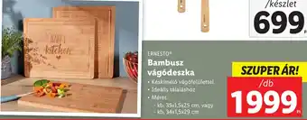 Lidl ERNESTO Bambusz vágódeszka ajánlat