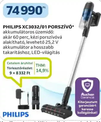 Auchan PHILIPS XC3032/01 PORSZÍVÓ ajánlat