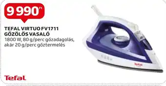 Auchan TEFAL VIRTUO FV1711 GŐZÖLŐS VASALÓ ajánlat