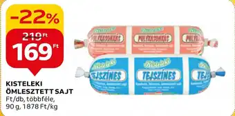 Auchan KISTELEKI ÖMLESZTETT SAJT 90g ajánlat