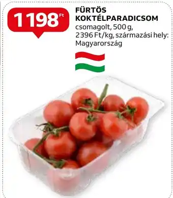 Auchan FÜRTÖS KOKTÉLPARADICSOM 500g ajánlat