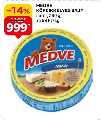 Auchan MEDVE KÖRCIKKELYES SAJT 280g ajánlat