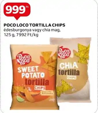 Auchan POCO LOCO TORTILLA CHIPS 125 g ajánlat