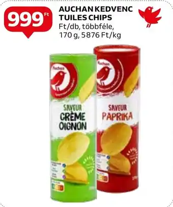 Auchan AUCHAN KEDVENC TUILES CHIPS 170 g ajánlat