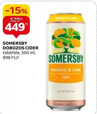 Auchan SOMERSBY DOBOZOS CIDER 500 ml ajánlat