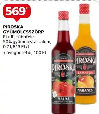 Auchan PIROSKA GYÜMÖLCSSZÖRP 0,7l ajánlat