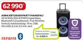 Auchan AIWA KBTUS450 PARTYHANGFAL ajánlat