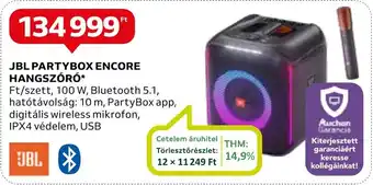 Auchan JBL PARTYBOX ENCORE HANGSZÓRÓ ajánlat