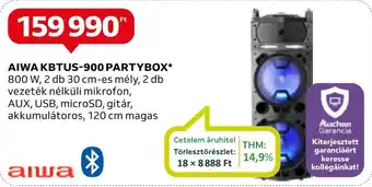 Auchan AIWA KBTUS-900 PARTYBOX ajánlat