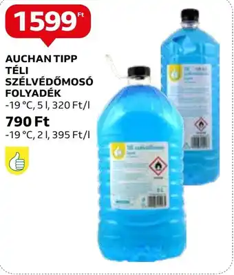 Auchan AUCHAN TIPP TÉLI SZÉLVÉDŐMOSÓ FOLYADÉK 5l ajánlat