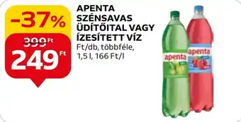 Auchan APENTA SZÉNSAVAS ÜDÍTŐITAL VAGY ÍZESÍTETT VÍZ, 1,5l ajánlat