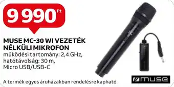 Auchan MUSE MC-30 WI VEZETÉK NÉLKÜLI MIKROFON ajánlat