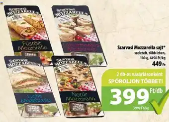 Coop Szarvasi Mozzarella sajt 100g ajánlat