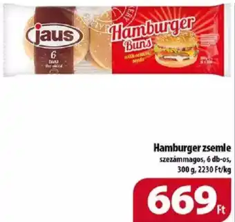 Coop Hamburger zsemle 300 g ajánlat