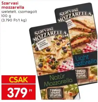 Spar Szarvasi mozzarella 100g ajánlat