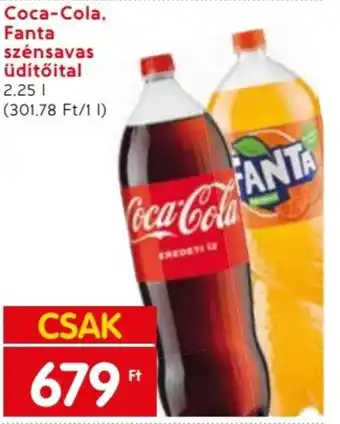 Spar Coca-Cola Fanta szénsavas üdítőital 2,25l ajánlat
