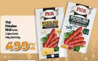 Coop Pick Pickolino Virsli Sertés/Sajtos Sertés 140g ajánlat