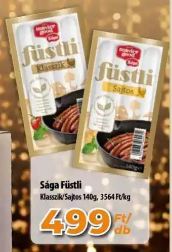 Coop Sága Füstli Klasszik/Sajtos 140g ajánlat