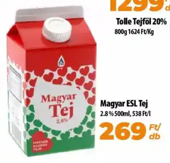 Coop Magyar ESL Tej 2.8% 500ml ajánlat