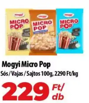 Coop Mogyi Micro Pop Sós/Vajas/Sajtos 100g ajánlat