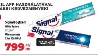 Coop Signal Fogkrém 75ml ajánlat