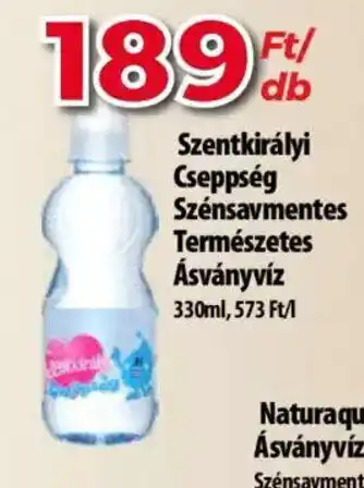 Coop Szentkirályi Cseppség Szénsavmentes Természetes Ásványvíz 330ml ajánlat