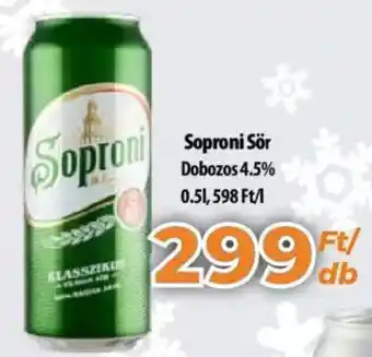 Coop Soproni Sör 0,5l ajánlat