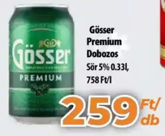 Coop Gösser Premium Dobozos 0,33l ajánlat