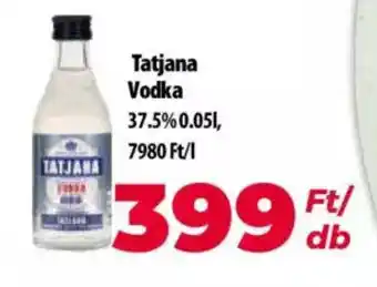 Coop Tatjana Vodka 37.5%0.05l ajánlat