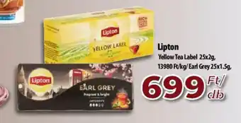 Coop Lipton Yellow Tea Label 25x2g ajánlat