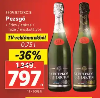 Lidl SZOVJETSZKOJE Pezsgő 0,75l ajánlat