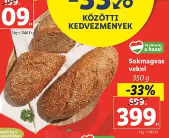 Lidl Sokmagvas vekni 350g ajánlat