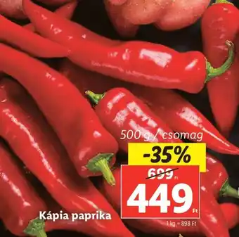 Lidl Kápia paprika 500g ajánlat