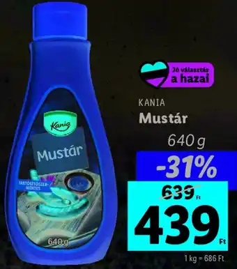Lidl KANIA Mustár 640g ajánlat