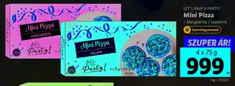 Lidl LET'S HAVE A PARTY! Mini Pizza 4x75g ajánlat