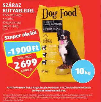 ALDI SZÁRAZ KUTYAELEDEL 10kg ajánlat