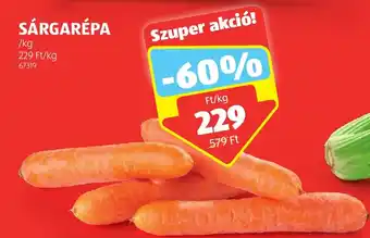 ALDI SÁRGARÉPA 1kg ajánlat