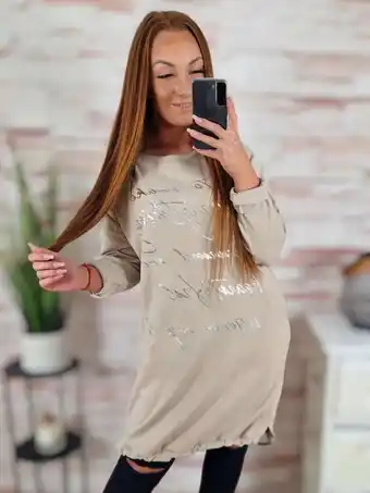 NorenStore Alján összehúzható, ejtett vállú, puha, plüssös anyagú ruha m-l-xl ajánlat