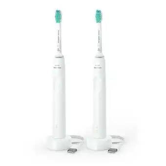 Philips sonicare 3100 series 1+1 hx3675/13, elektromos szonikus fogkefe, fekete