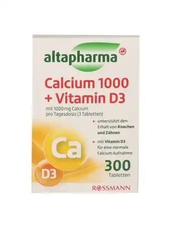 Altapharma ca+d3 tabletta - 300 db