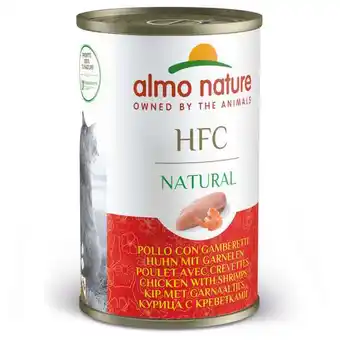 12x140g almo nature hfc csirke & garnéla nedves macskatáp