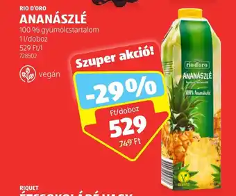 RIO D ORO ANANÁSZLÉ 1l